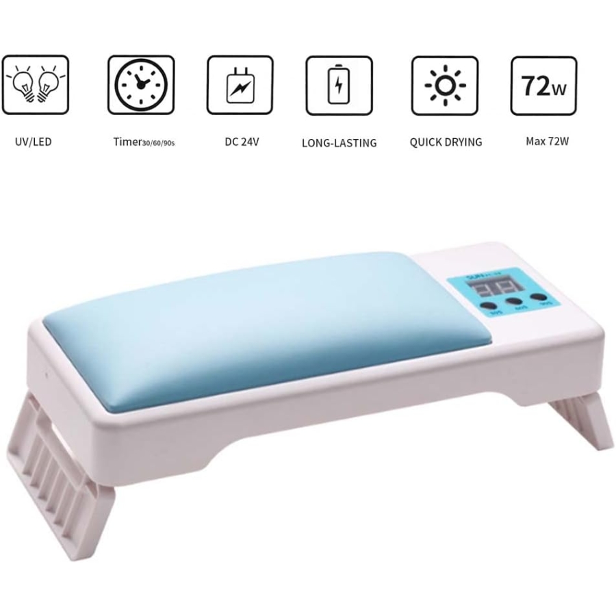 Miniatura 3 de Cojín Reposa Manos Con Lámpara Led Uñas